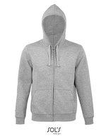 SOL´S Fleece Zip Hoodie Spike für Herren, Heather Grey Melange S, L03105 – Heather Grey Melange