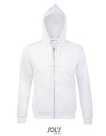 SOL´S Fleece Zip Hoodie Spike für Herren, Heather Grey Melange S, L03105 – White