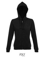 SOL´S Zip Hoodie Spike mit Kapuze für Damen, Black XS, L03106 – Bild 2