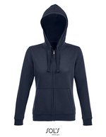 SOL´S Zip Hoodie Spike mit Kapuze für Damen, Black XS, L03106 – Blu navy francese