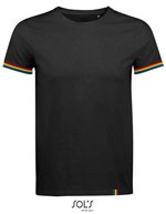 SOL´S T-Shirt Rainbow mit Rundhalsausschnitt für Herren, Deep Black/Multicolore S, L03108 – Bild 2