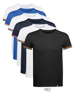 SOL´S T-Shirt Rainbow mit Rundhalsausschnitt für Herren, Deep Black/Multicolore S, L03108 – Bild 5