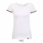 SOL´S T-Shirt Rainbow, Baumwolle, Kurzarm für Damen, Deep Black/Multicolore S, L03109 – Bild 3