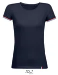 SOL´S T-Shirt Rainbow, Baumwolle, Kurzarm für Damen, French Navy/Royal Blue (Striped) M, L03109 – Bild 2