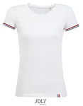 SOL´S T-Shirt Rainbow, Baumwolle, Kurzarm für Damen, White/Royal Blue (Striped) XXL, L03109 – Bild 2