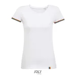 SOL´S T-Shirt Rainbow, Baumwolle, Kurzarm für Damen, White/Royal Blue (Striped) XXL, L03109 – Bild 3