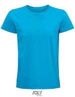 SOL´S T-Shirt "Men's Pioneer" Bio-Baumwolle für Herren, White XS, L03565 – Aqua