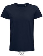 SOL´S T-Shirt "Men's Pioneer" Bio-Baumwolle für Herren, White XS, L03565 – French Navy