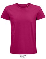SOL´S T-Shirt "Men's Pioneer" Bio-Baumwolle für Herren, White XS, L03565 – Fuchsia