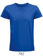 SOL´S T-Shirt "Men's Pioneer" Bio-Baumwolle für Herren, White XS, L03565 – Royal Blue 241