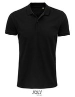 SOL´S Poloshirt "Men's Planet" Bio-Baumwolle für Herren, White S, L03566 – Black