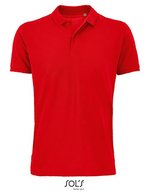 SOL´S Poloshirt "Men's Planet" Bio-Baumwolle für Herren, White S, L03566 – Red