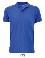 SOL´S Poloshirt "Men's Planet" Bio-Baumwolle für Herren, White S, L03566 – Royal Blue 241