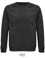 SOL´S Unisex Space Sweatshirt aus Bio-Baumwolle, Black XXS, L03567 – Charcoal Melange
