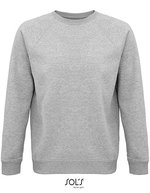 SOL´S Unisex Space Sweatshirt aus Bio-Baumwolle, Black XXS, L03567 – Grey Melange