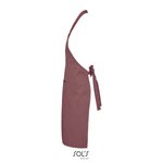 SOL´S Bio-Baumwoll-Schürze mit Vordertaschen, Ancient Pink 90 x 75 cm, L03569 – Bild 4