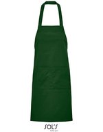 SOL´S Bio-Baumwoll-Schürze mit Vordertaschen, Ancient Pink 90 x 75 cm, L03569 – Vert bouteille
