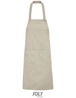 SOL´S Bio-Baumwoll-Schürze mit Vordertaschen, Ancient Pink 90 x 75 cm, L03569 – Rope