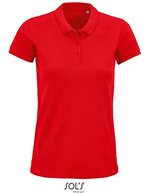 SOL´S Bio-Baumwolle Poloshirt mit Knopfleiste, White XS, L03575 – Rosso