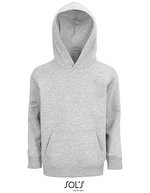 SOL´S Kids' Stellar Bio-Hoodie mit Kragen, Black 4 Jahre (96/104), L03576 – Gris Melange