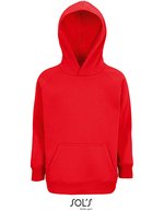 SOL´S Kids' Stellar Bio-Hoodie mit Kragen, Black 4 Jahre (96/104), L03576 – Rouge