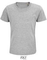 SOL´S Kids' Pioneer T-Shirt aus Bio-Baumwolle, White 2 Jahre (86/94), L03578 – Grey Melange