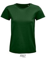 SOL´S T-Shirt aus Bio-Baumwolle für Damen, White S, L03579 – Verde bottiglia