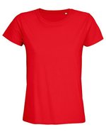 SOL´S T-Shirt aus Bio-Baumwolle für Damen, White S, L03579 – Rosso brillante