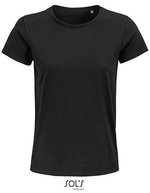 SOL´S T-Shirt aus Bio-Baumwolle für Damen, White S, L03579 – Profondo Nero