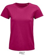 SOL´S T-Shirt aus Bio-Baumwolle für Damen, White S, L03579 – Fucsia