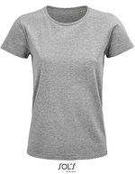 SOL´S T-Shirt aus Bio-Baumwolle für Damen, White S, L03579 – Grigio Melange