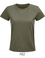 SOL´S T-Shirt aus Bio-Baumwolle für Damen, White S, L03579 – Cachi