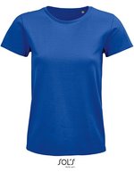 SOL´S T-Shirt aus Bio-Baumwolle für Damen, White S, L03579 – Blu reale 241