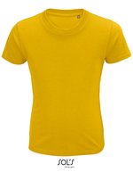 SOL´S Crusader T-Shirt aus Bio-Baumwolle für Kinder, White 2 Jahre (86/94), L03580 – Oro