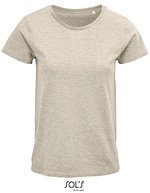 SOL´S Crusader T-Shirt aus Bio-Baumwolle für Kinder, White 2 Jahre (86/94), L03580 – Melange Beige