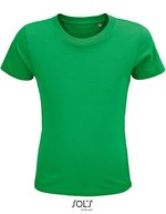 SOL´S Crusader T-Shirt aus Bio-Baumwolle für Kinder, White 2 Jahre (86/94), L03580 – Verde kelly