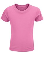 SOL´S Crusader T-Shirt aus Bio-Baumwolle für Kinder, White 2 Jahre (86/94), L03580 – Orchidea Rosa