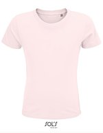SOL´S Crusader T-Shirt aus Bio-Baumwolle für Kinder, White 2 Jahre (86/94), L03580 – Pallido Rosa