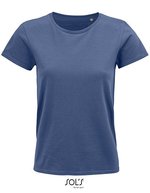 SOL´S T-Shirt aus Bio-Baumwolle für Damen, White S, L03581 – Denim