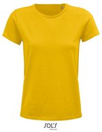SOL´S T-Shirt aus Bio-Baumwolle für Damen, White S, L03581 – Gold