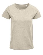 SOL´S T-Shirt aus Bio-Baumwolle für Damen, White S, L03581 – Heather Beige