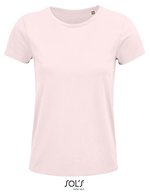 SOL´S T-Shirt aus Bio-Baumwolle für Damen, White S, L03581 – Pale Pink
