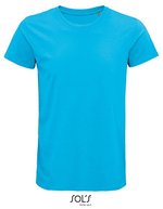 SOL´S Crusader T-Shirt aus Bio-Baumwolle für Herren, White XS, L03582 – Aqua
