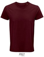 SOL´S Crusader T-Shirt aus Bio-Baumwolle für Herren, White XS, L03582 – Bordeaux