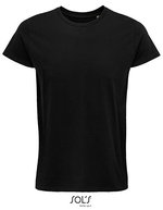 SOL´S Crusader T-Shirt aus Bio-Baumwolle für Herren, White XS, L03582 – Profond Noir