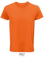 SOL´S Crusader T-Shirt aus Bio-Baumwolle für Herren, White XS, L03582 – Orange