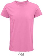 SOL´S Crusader T-Shirt aus Bio-Baumwolle für Herren, White XS, L03582 – Orchidee Rose