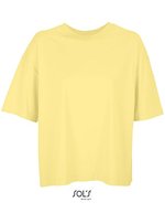 SOL´S Boxy Oversize T-Shirt Bio-Baumwolle für Damen, White S, L03807 – Light Yellow