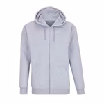 SOL´S Sweat à capuche entièrement zippé recyclé Carter, Black XS, L03812 – Grey Melange
