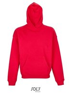 SOL´S Connor Oversized Hoodie aus French Terry, Black XS, L03813 – Rosso brillante